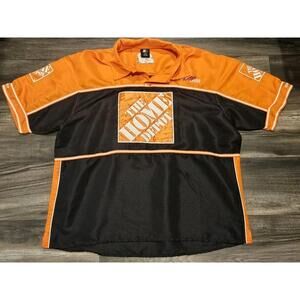 TONY STEWART 20 NASCAR RACING STARTER SHIRT SHORT SLEEVE HOME DEPOT - XL